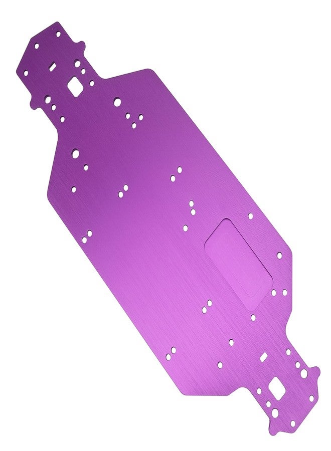 Vgoohobby Aluminum Alloy Chassis Plate 03001 Upgrade Parts Compatible with Redcat Racing Lightning EP Drift Lightning STK HSP 94123 94103 1/10 RC Car (Purple) - Image 1