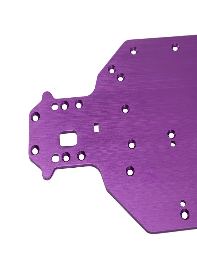 Vgoohobby Aluminum Alloy Chassis Plate 03001 Upgrade Parts Compatible with Redcat Racing Lightning EP Drift Lightning STK HSP 94123 94103 1/10 RC Car (Purple) - Image 3