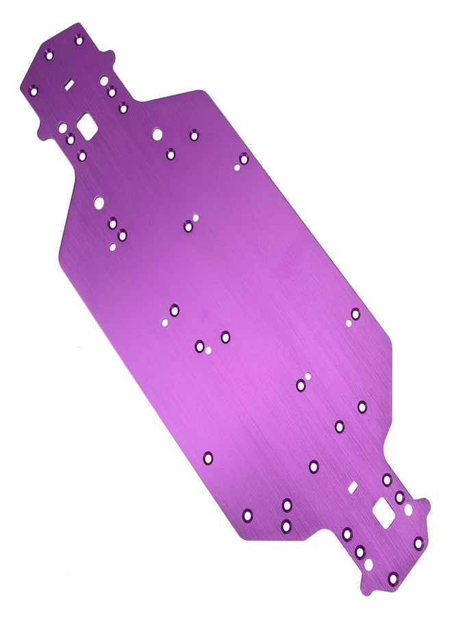 Vgoohobby Aluminum Alloy Chassis Plate 03001 Upgrade Parts Compatible with Redcat Racing Lightning EP Drift Lightning STK HSP 94123 94103 1/10 RC Car (Purple) - Image 2