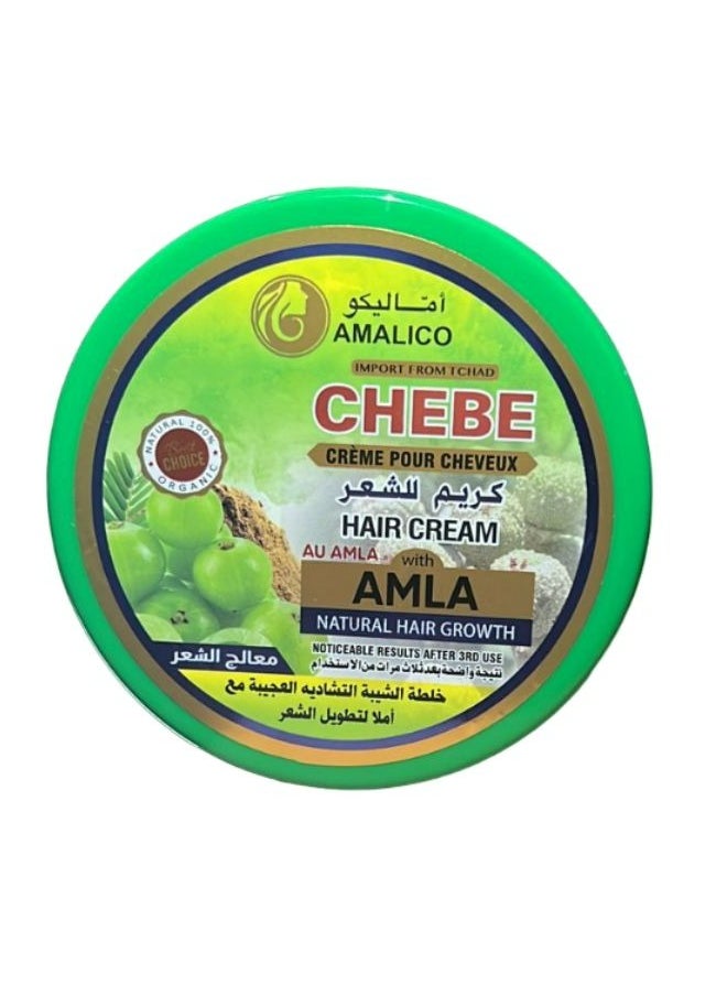 اماليكو - كريم أملا مع بودرة الشيب لنمو الشعر يترك على الشعر 360 جم - Image 1