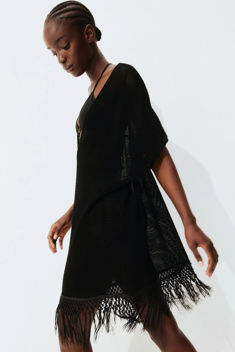 H&M Fringe Knit Dress