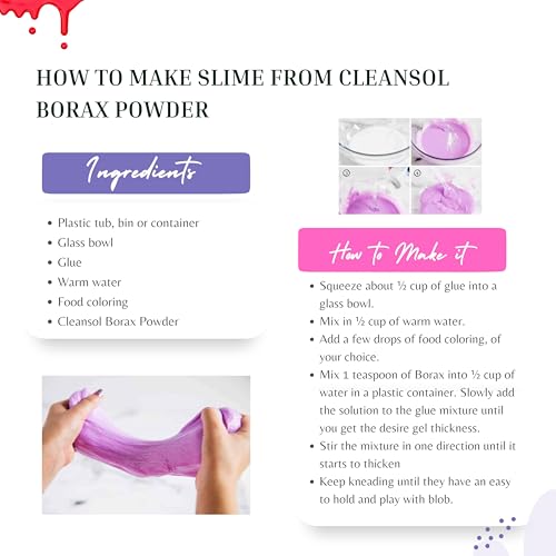 Cleansol Borax Powder 1 Kg | Multi-Purpose Cleaning Powder, Laundry Booster, Slime Activator, Detergent Enhancer & Stain Remover | Pure Borax for Home, Kitchen, Bathroom Use - Image 4