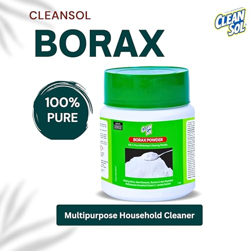 Cleansol Borax Powder 1 Kg | Multi-Purpose Cleaning Powder, Laundry Booster, Slime Activator, Detergent Enhancer & Stain Remover | Pure Borax for Home, Kitchen, Bathroom Use - Image 3