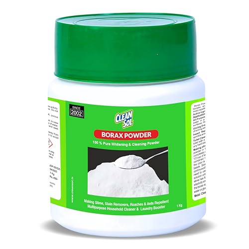 Cleansol Borax Powder 1 Kg | Multi-Purpose Cleaning Powder, Laundry Booster, Slime Activator, Detergent Enhancer & Stain Remover | Pure Borax for Home, Kitchen, Bathroom Use - Image 1