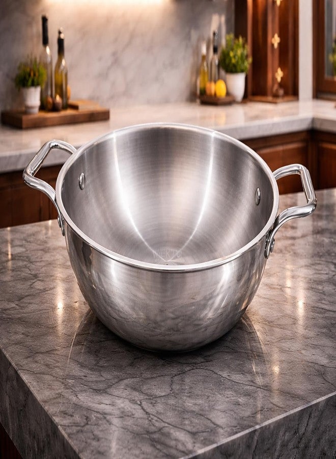 WEKTU Triply Stainless Steel Kadhai, 3.5 Litre Capacity, 26 cm Diameter, 3-Ply Construction with Aluminium Core, Induction Compatible - Image 1
