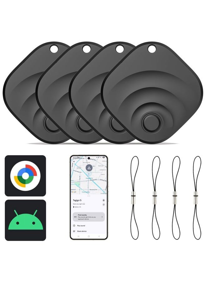 Reyke 2026 Upgraded Android Air Tracker 4 Pack, Bluetooth Tracker for Android Phones, Compatible with Google Find Hub Device, Item Locator for Keys, Luggage, Backpack, Travel - Image 1
