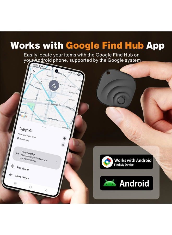 Reyke 2026 Upgraded Android Air Tracker 4 Pack, Bluetooth Tracker for Android Phones, Compatible with Google Find Hub Device, Item Locator for Keys, Luggage, Backpack, Travel - Image 2