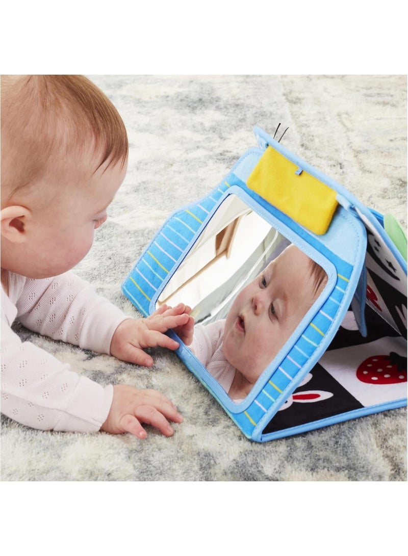 Melissa & Doug Ms. Rachel Official Tummy Time Activity Bus Folding Play Mat with Baby Mirror & Sensory Toys for Interactive Play Baby Learning Toys for Boys & Girls Ages 0-1+ - Image 3