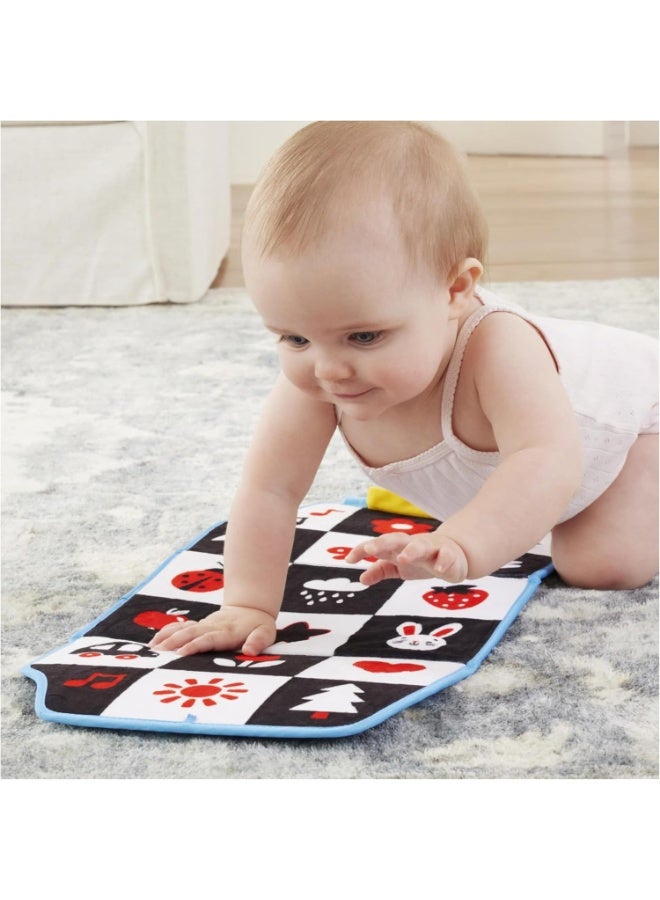 Melissa & Doug Ms. Rachel Official Tummy Time Activity Bus Folding Play Mat with Baby Mirror & Sensory Toys for Interactive Play Baby Learning Toys for Boys & Girls Ages 0-1+ - Image 4