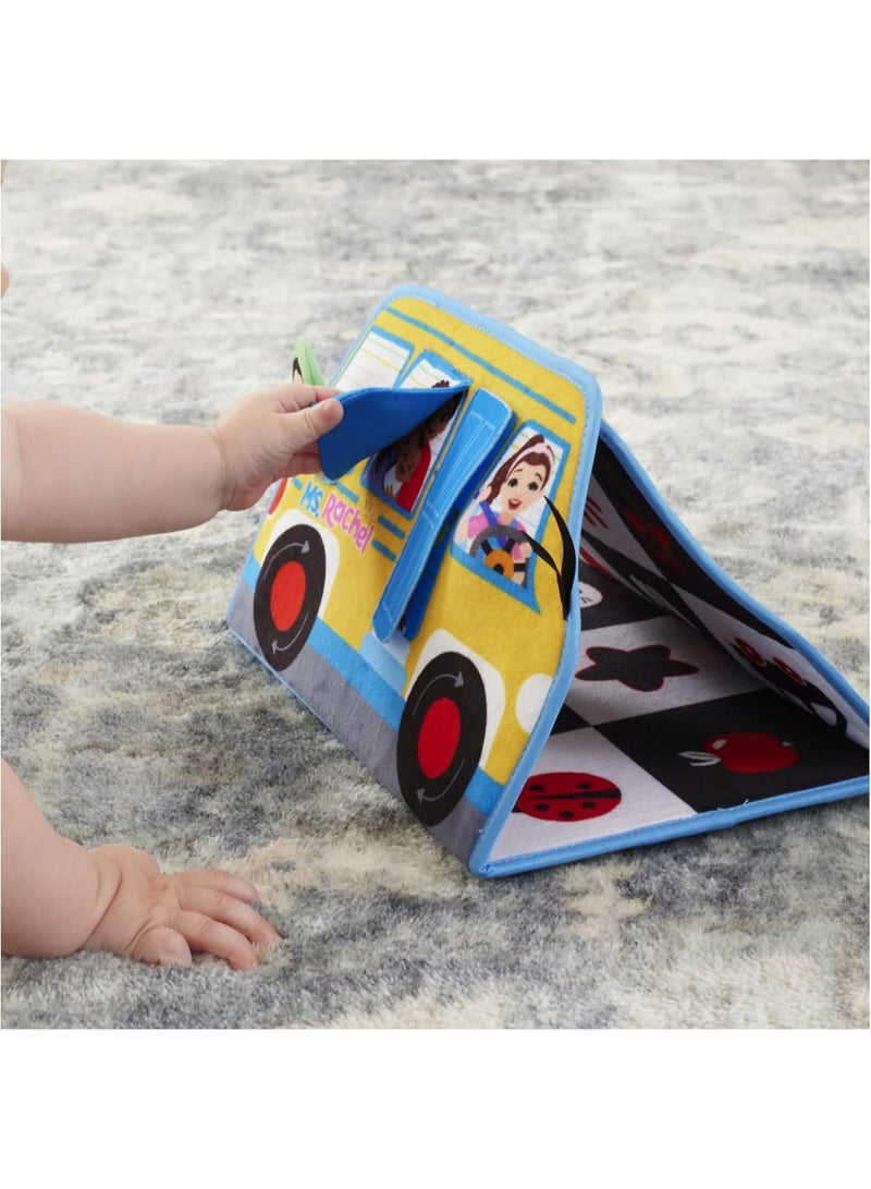 Melissa & Doug Ms. Rachel Official Tummy Time Activity Bus Folding Play Mat with Baby Mirror & Sensory Toys for Interactive Play Baby Learning Toys for Boys & Girls Ages 0-1+ - Image 2
