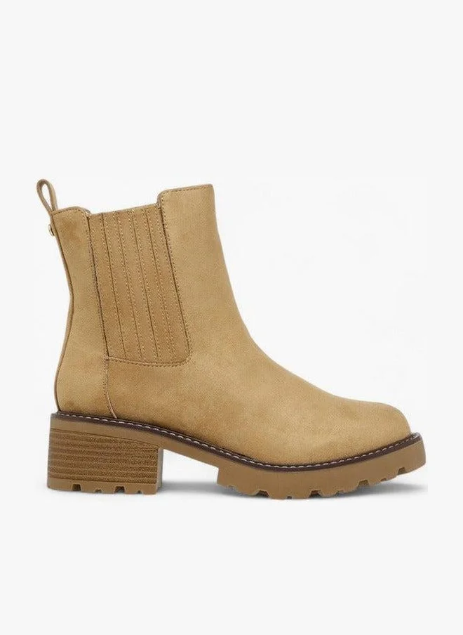 Lee Cooper Women'S Solid Chelsea Boots With Block Heels