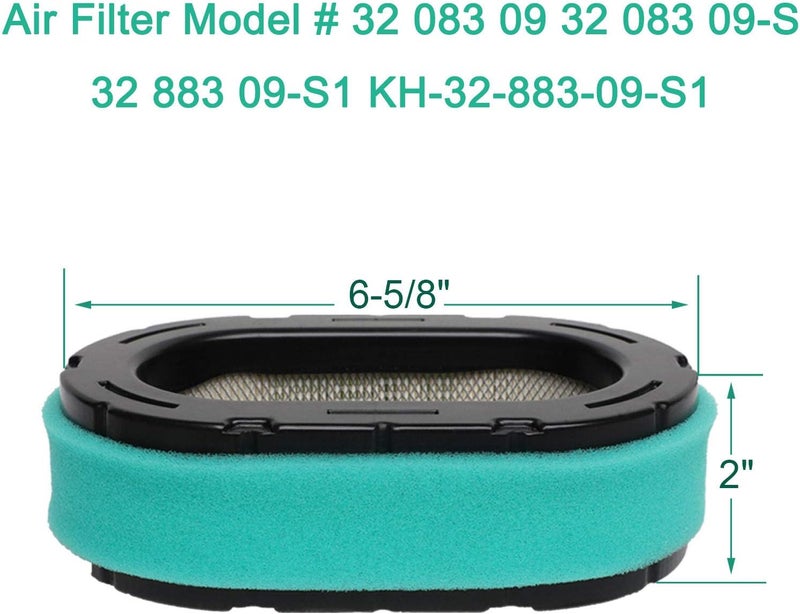 HEYZLASS 2 Pack 32 083 09-S Air Filter for Kohler 7000 Series KT715 KT725 KT730 KT735 KT740 KT745 Engine Cub Cadet Lawn Mower, Premium 32 083 09 KH-32-883-09-S1 Air Filter - Image 5