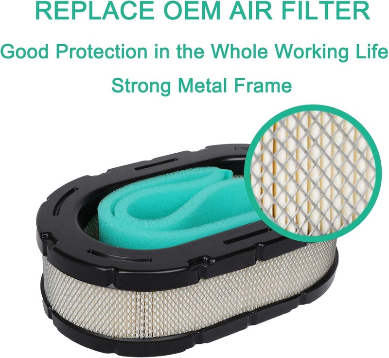 HEYZLASS 2 Pack 32 083 09-S Air Filter for Kohler 7000 Series KT715 KT725 KT730 KT735 KT740 KT745 Engine Cub Cadet Lawn Mower, Premium 32 083 09 KH-32-883-09-S1 Air Filter - Image 4