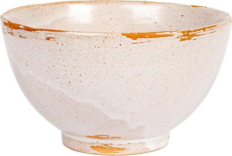 Creative CoOp 4 Inches Round Stoneware Dinnerware Set with Reactive Glaze Cream Set of 12 Bowls - Image 5