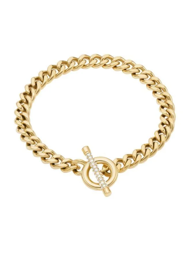 FOSSIL JF04957710 Base Metal Jewelry with Cubic Zirconia