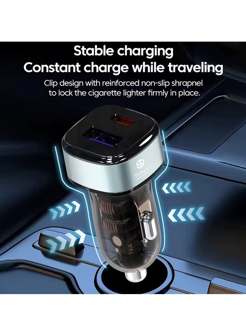 توبيز شاحن توبي CC-10 بقوة 150 واط مع كابل 3 في 2 - مخرج نوع-C، لايتنينغ وميكرو، بطول 1.2 متر، مصنوع من سبيكة الألمنيوم القابلة للتحمل وضفيرة نايلون. - Image 3