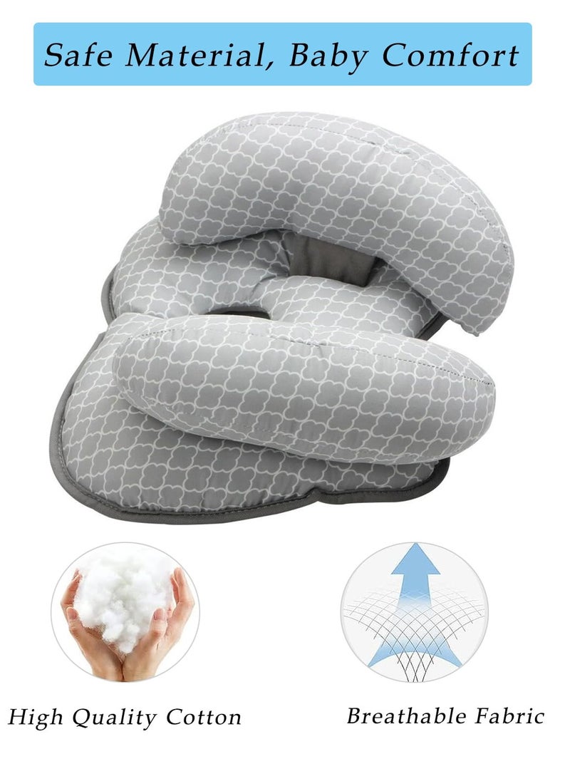 MIXDE Baby Head Neck Support Pillow, 2 in 1 Banana Neck Pillow for Baby, Baby Travel Pillow for Stroller Neck Support for Newborn, Adjustable Head Pillow for Kids Toddler  - Image 5