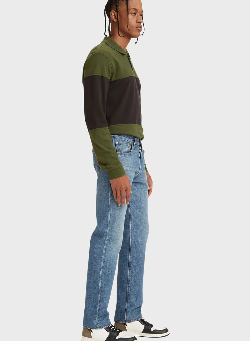 Levi's  Mid Wash Straight Fit Jeans for Men | Best Price UAE