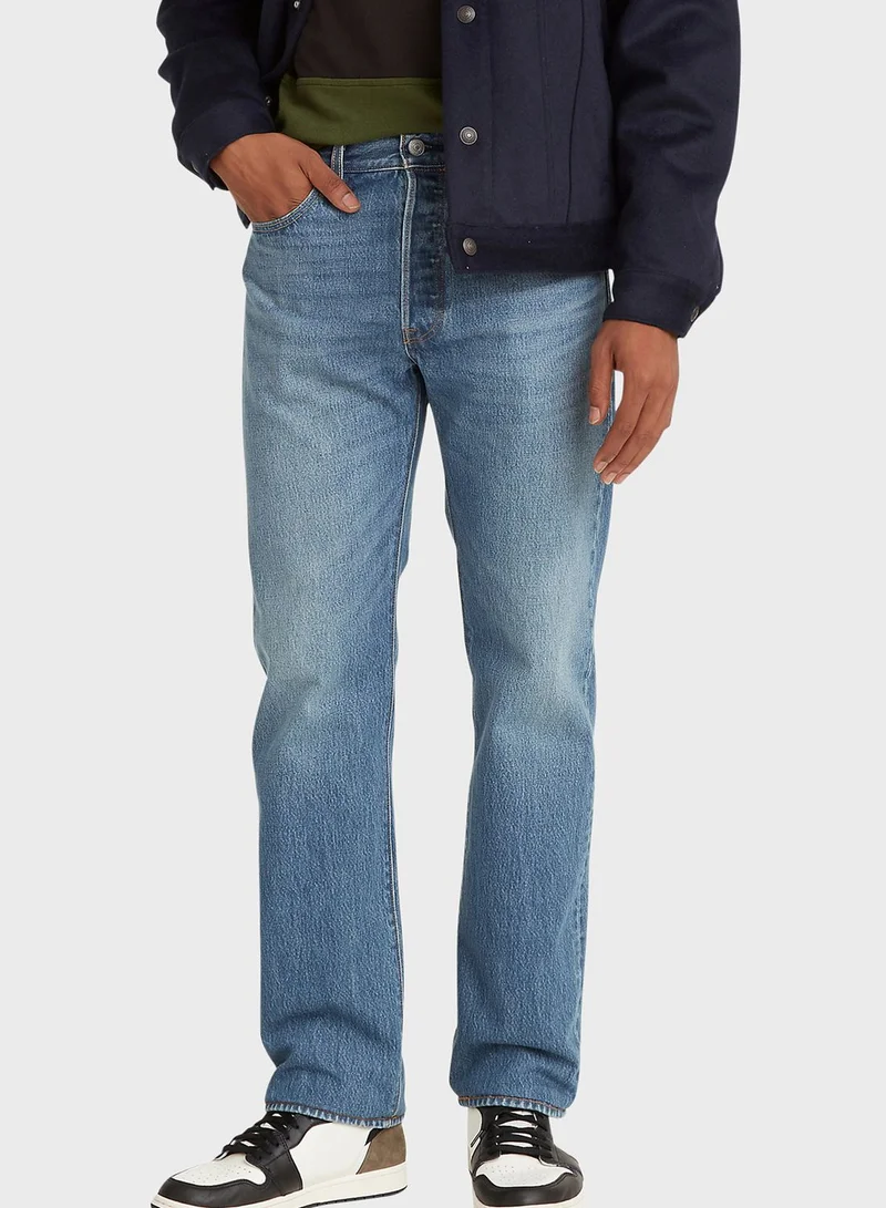 Levi's Mid Wash Straight Fit Jeans