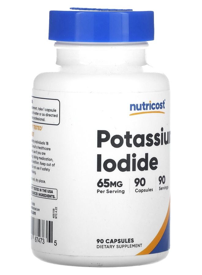 Nutricost Potassium Iodide 65 mg 90 Capsules - Image 2