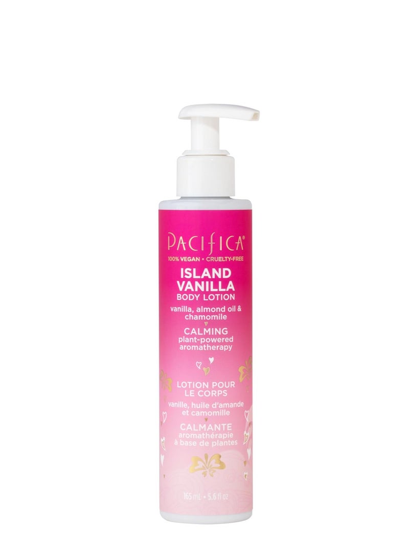 Pacifica Pacifica Body Lotion - Island Vanilla Body Moisturizer - Plant Powered Aromatherapy - Tropical Vanilla Coconut Scent -w/Vitamin E, Almond Oil & Coconut Water Vegan & Cruelty-Free Dermatologist Tested 