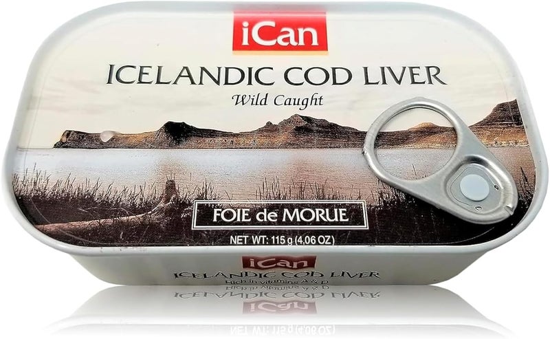 i-can كبد سمك القد الأيسلندي من iCan - سمك معلب من الصيد البري، 4.27 أونصة عبوة من 4 - Image 3