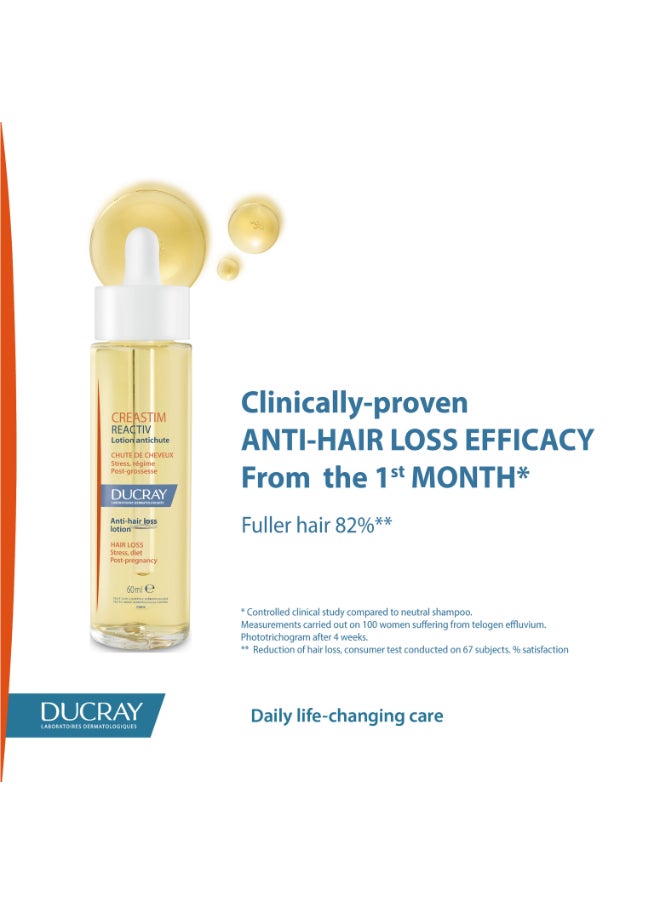 DUCRAY - Creastim Reactiv Lotion Antichute - Anti Hair Loss Lotion 60ml - Image 1