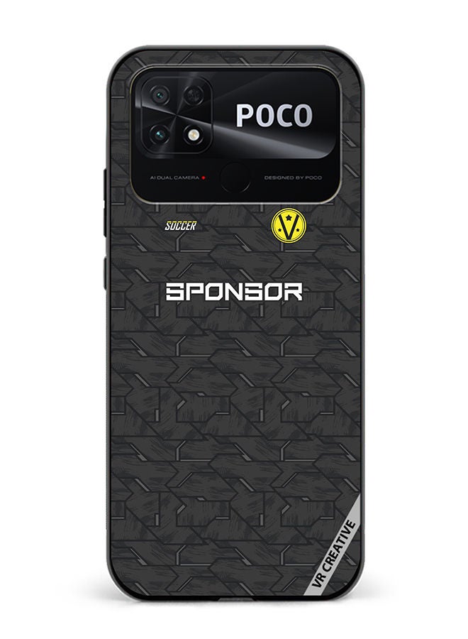 VR CREATIVE Protective Case Cover For Xiaomi Poco C40 Soccer Jersey Design Multicolour - Image 1