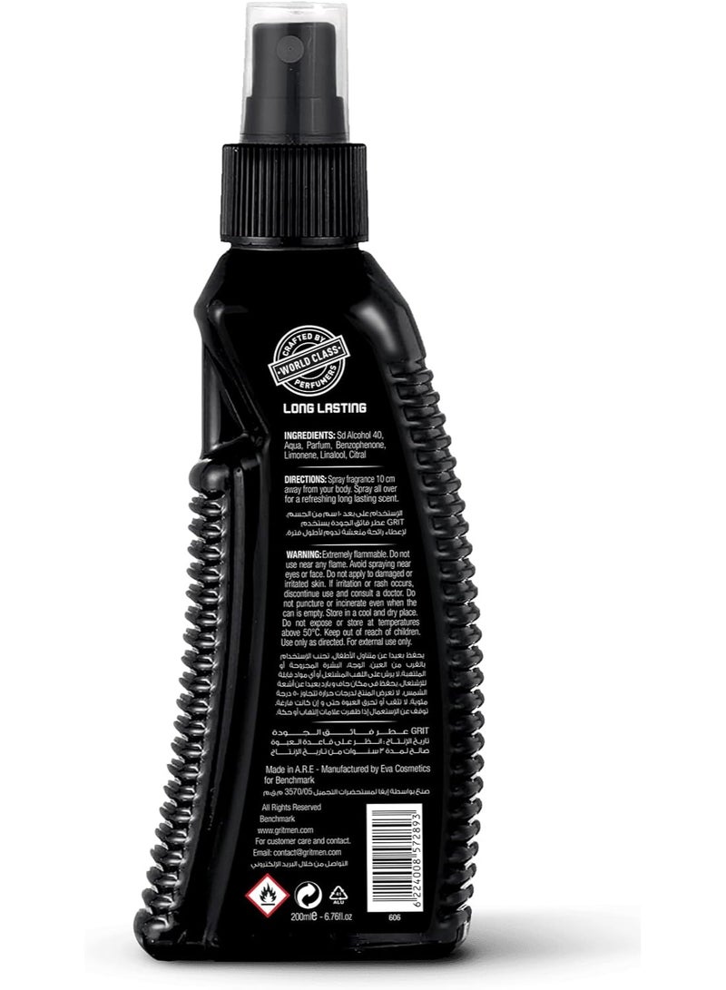 Gritmen in the deep premimum fragrance body spray -200ml - Image 2
