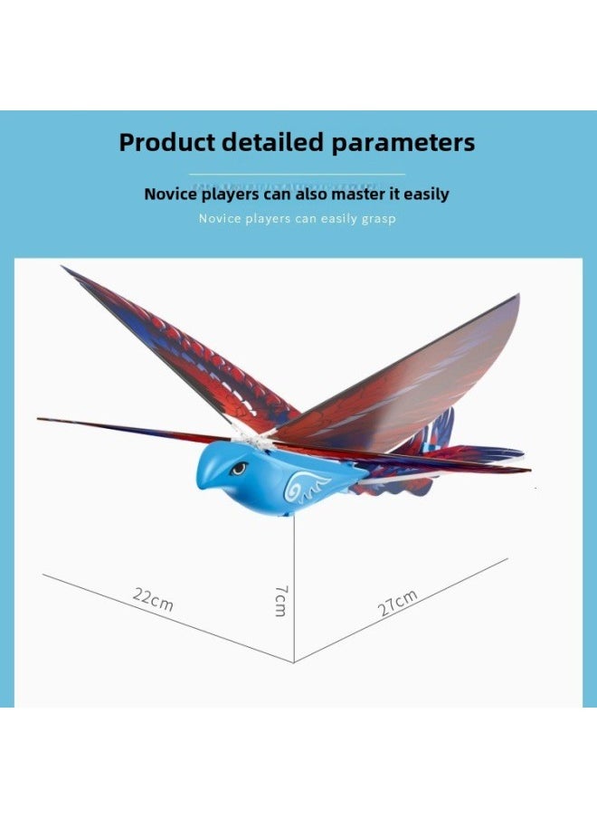 Explosions Bionic Remote Control Bird Roll Free Flight Electric Flapping Wing Luban Bird Cool Children's Toys-Color:Cloth Wings  - Image 3