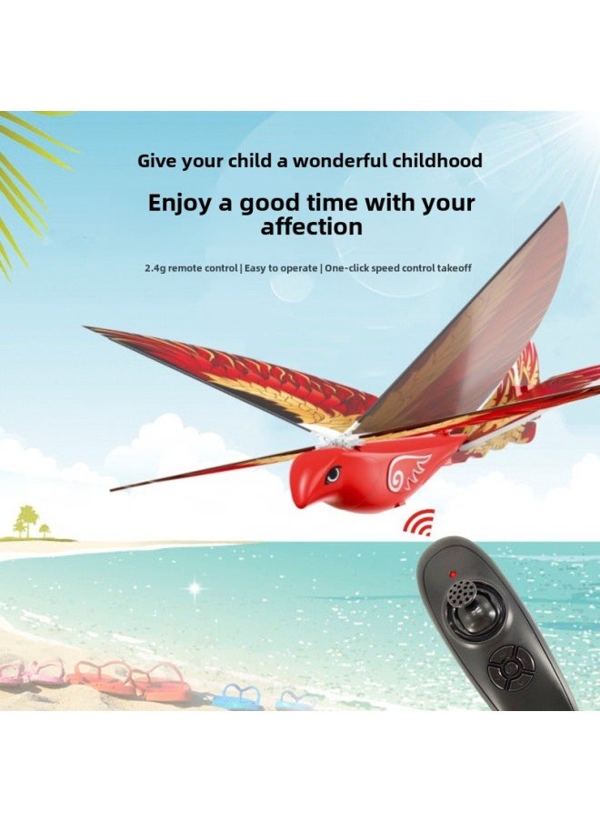 Explosions Bionic Remote Control Bird Roll Free Flight Electric Flapping Wing Luban Bird Cool Children's Toys-Color:Cloth Wings  - Image 2