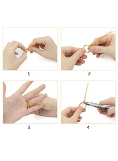 Generic Set of 4 Silicone Ring Sizers in Different Sizes - Gold  - Image 2