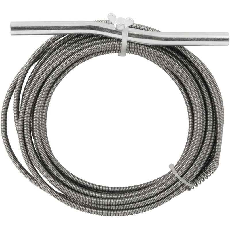 Plumb Craft .25-In. Diameter Steel 25-Foot Light Auger For Small To Medium Drains 7710025  Hand-Cranked Toilet Snake And Drain Clog Remover  Plumbing Snake For Toilets And 2-Inch Wide Drains - Image 1
