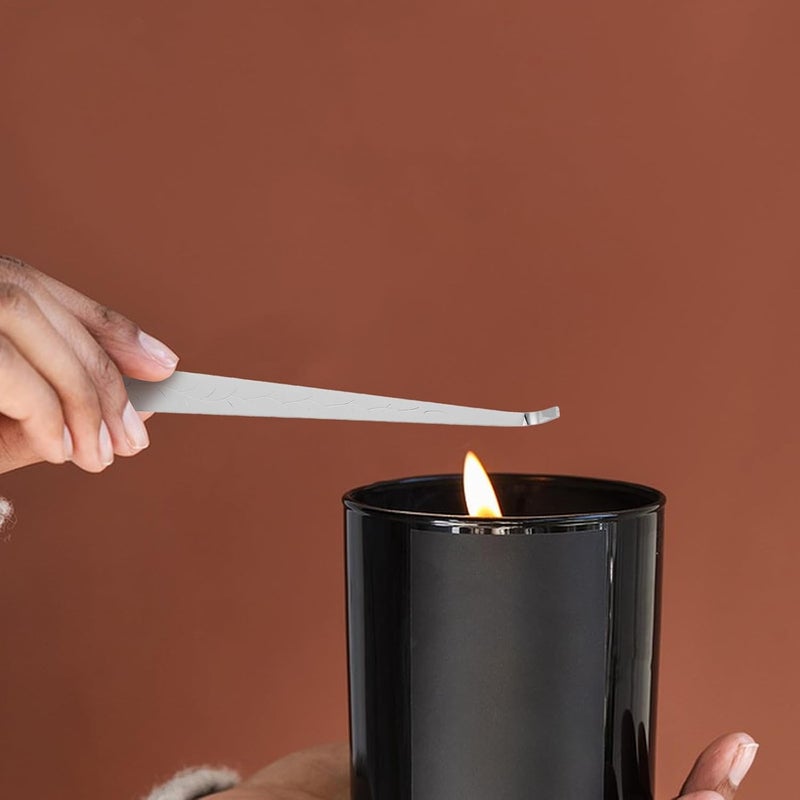2pcs Wick Dipper Tool: Stainless Smokeless Candle Snuffer - Wick Extinguishing Hook with Long Handle - Aromatherapy Accessory for Jar Pillar Candles - Image 4