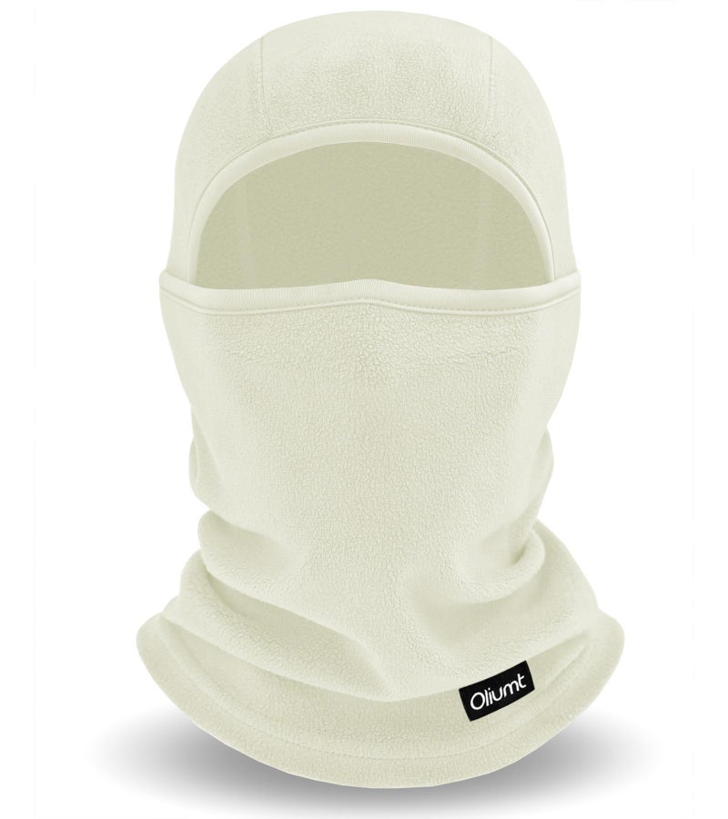 Oliumt Balaclava Ski Mask for Men & Women - Winter Face Mask with Multiple Wear Styles - for Outdoor Sports & Cold Weather (US, Alpha, One Size, Beige) - Image 1