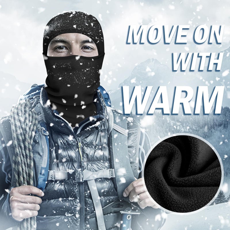 Oliumt Balaclava Ski Mask for Men & Women - Winter Face Mask with Multiple Wear Styles - for Outdoor Sports & Cold Weather (US, Alpha, One Size, Beige) - Image 5