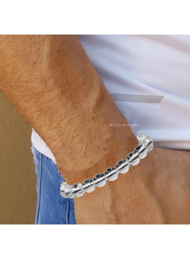 Crystal Heaven Certified Natural Healing Bracelet For Women Men - Aaa Grade Original Healing Gemstone Adjustable Bracelet For Yoga Reiki Meditation Feng Shui (Clear Quartz) - Image 5