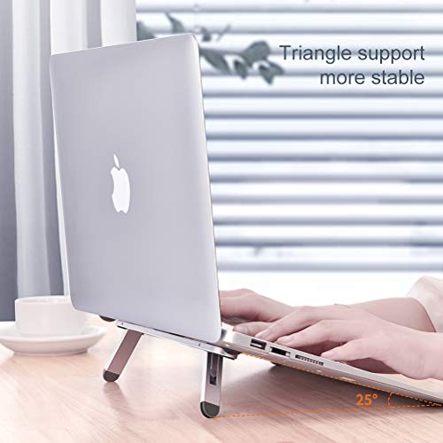 nediea Laptop Stand for Desk,Laptop Cooling Stand,Keyboard Riser, Ergonomic Laptops Elevator for Desk, Laptops Riser Compatible with MacBook Air Pro, with Dell, with HP, More 10-15.6” Computer - Image 5