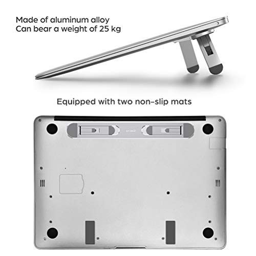 nediea Laptop Stand for Desk,Laptop Cooling Stand,Keyboard Riser, Ergonomic Laptops Elevator for Desk, Laptops Riser Compatible with MacBook Air Pro, with Dell, with HP, More 10-15.6” Computer - Image 4