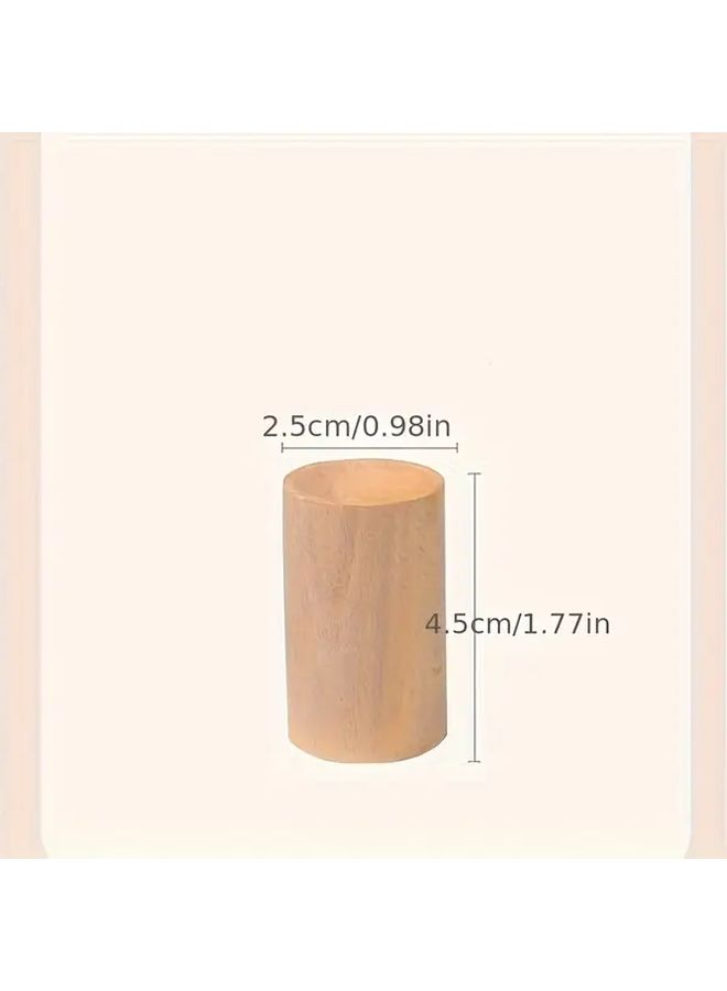 Natural Wood Cylindrical Oil Diffuser 5pcs Unscented Solid Sticks for Home Car Desk - Image 5