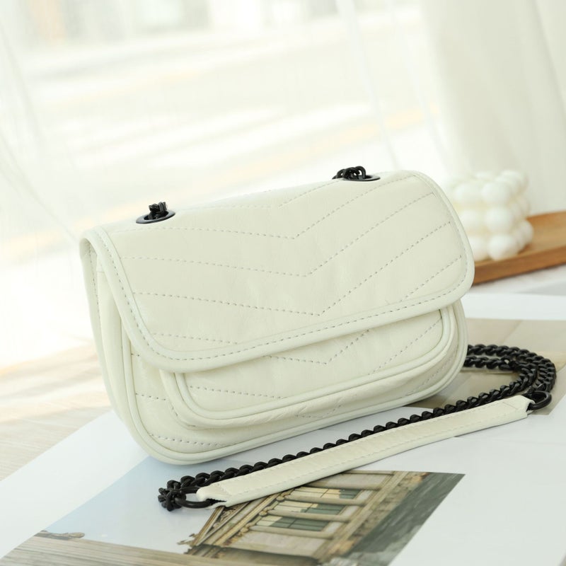 Genuine Leather Bag Women'S Crossbody Bag Poplar Grove Hobo High-End Messenger Bag Shoulder Chain Bag - Image 1