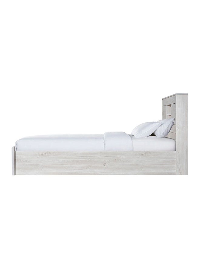 Danube Home Tisley King Bed With Under Bed Storage Sturdy Modern Design Wooden Double Bed Frame Furniture L 216.4 x W 188.5 x H 100 cm L.Oak/White Faux Marble - pzsku/Z109E558CAC37EEB94ED3Z/45/_/1713973038/b939c235-7977-428e-bcbc-1bc5cd4e65a5