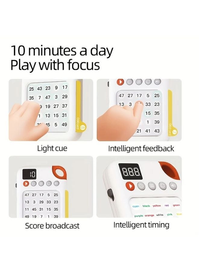 White Portable Puzzle Board Game With Cards Educational Toy For Kids Ages 6 Plus - Image 3