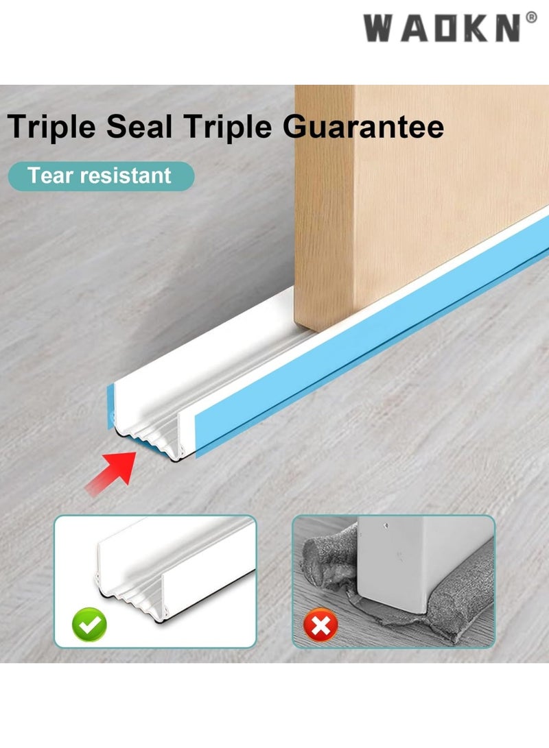 دبليو أيه أو كي أن 100 سم باب سدادة ، بولي كلوريد الفينيل الباب السفلي الختم ، ختم مزدوج ، حار اكتساح ، قطع ، ومكافحة الحشرات ، عزل الصوت ، باب سدادة ، متعددة الوظائف . - Image 2