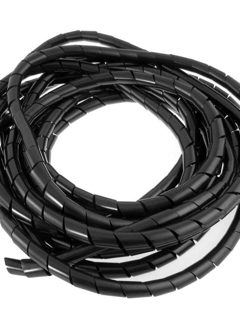 HASANAT ESSENTIALS Essentials Spiral Wire Wrap Tube Pc Manage Cable For Computer Car Cover Sleeve wire sheath,cord bundler wire wrap, spiral hose wrap 8mm 10 meter - Image 1