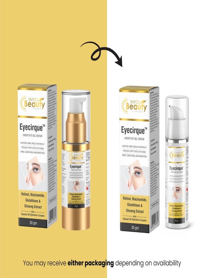 Eyecirque Under EYE Gel Serum - (60g) Twin pack for Dark Circles, Puffiness | 96% Users Reported a Reduction of Dark Circles - Image 3