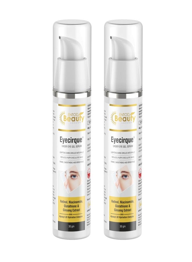 Eyecirque Under EYE Gel Serum - (60g) Twin pack for Dark Circles, Puffiness | 96% Users Reported a Reduction of Dark Circles - Image 1