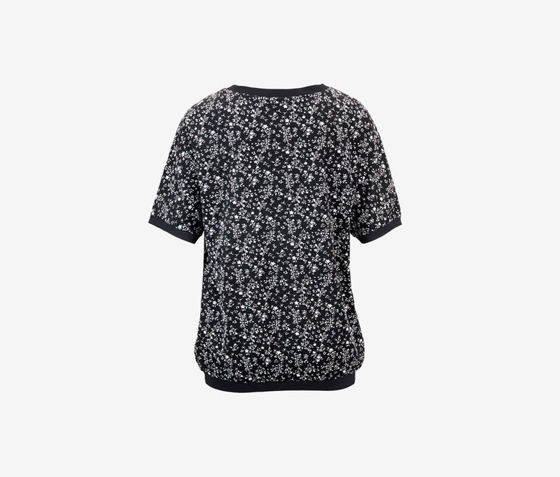 Tchibo Women Crew Neck Floral Print Long Sleeve, Black  - Image 2