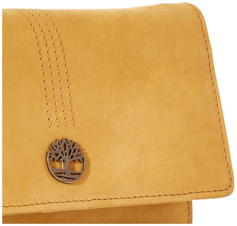 Timberland Women's Rfid Leather Crossbody Bag Wallet Purse, Wheat (Nubuck), One Size - Image 3