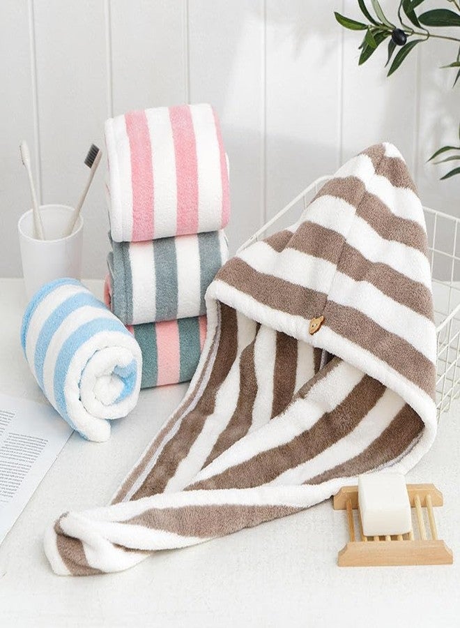 Anvika Microfiber Hair Towel Wrap for Women | Adjustable Hair Drying Turban with Button | Super Absorbent, Anti-Frizz & Quick Dry Hair Towel for Long, Short & Thick Hair (1 Pc) - Image 4